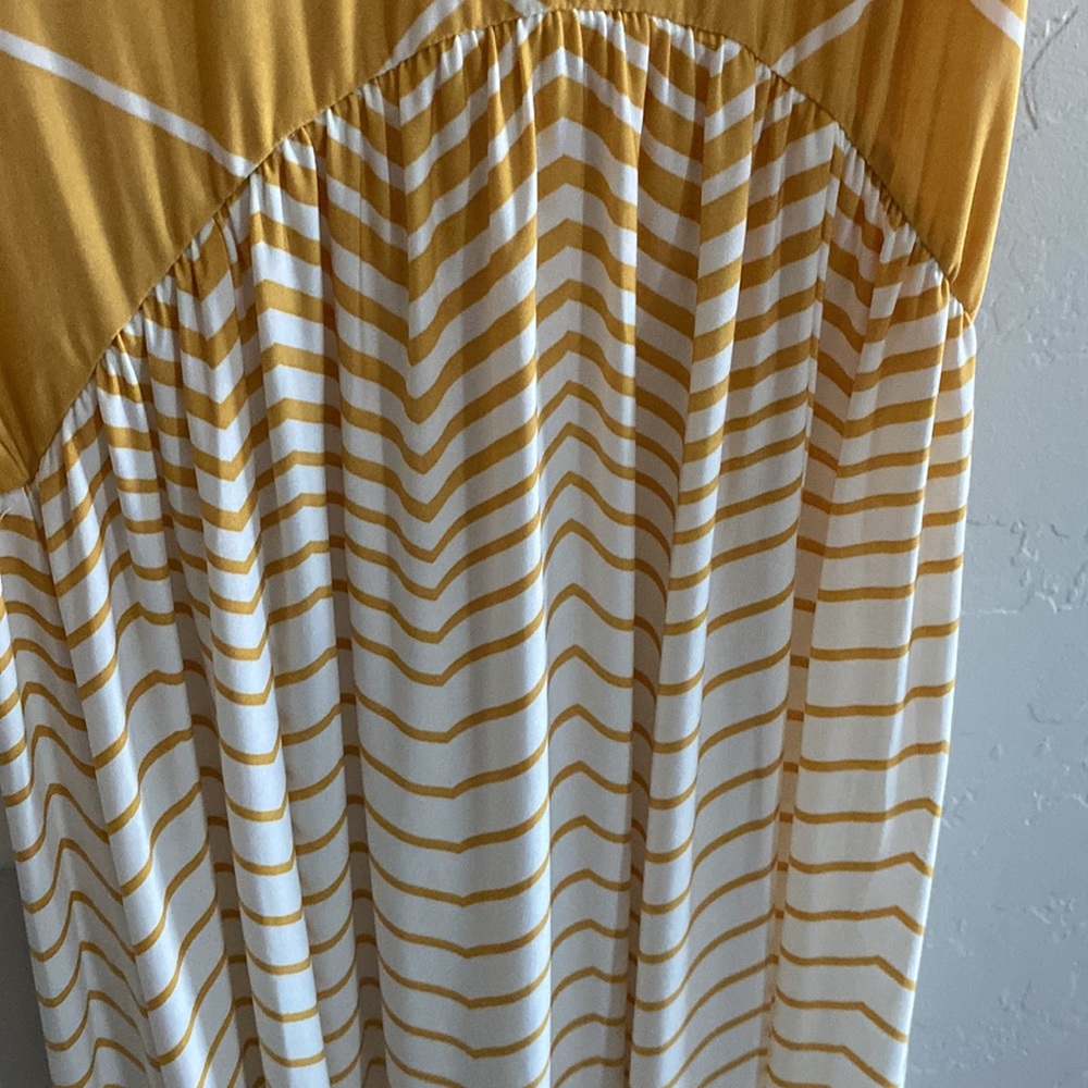 ENTRO Sleeveless Chevron Pattern Maxi Dress Size Small - Picture 5 of 11